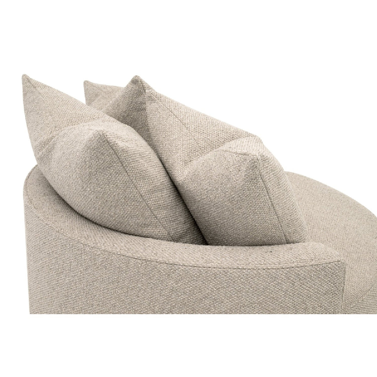 Round Petite Swivel Sofa | Living Essentials Lourne