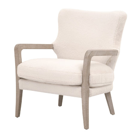 Modern European furniture - Cream Cushioned Lounge Chair - www.oroa.com