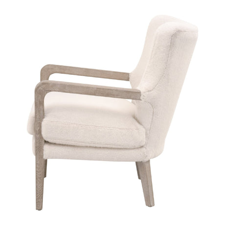 Modern European furniture - Cream Cushioned Lounge Chair - www.oroa.com
