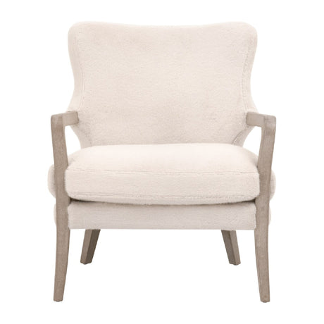 Modern European furniture - Cream Cushioned Lounge Chair - www.oroa.com