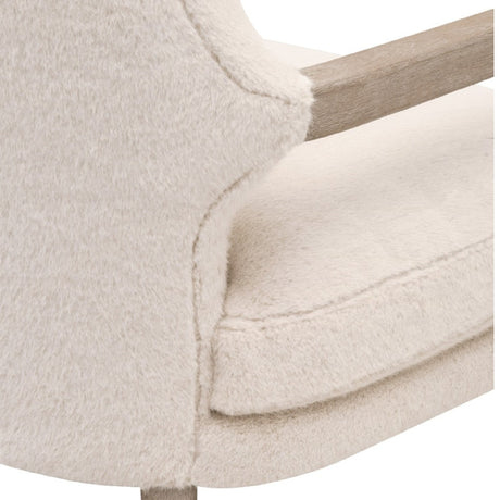 Modern European furniture - Cream Cushioned Lounge Chair - www.oroa.com