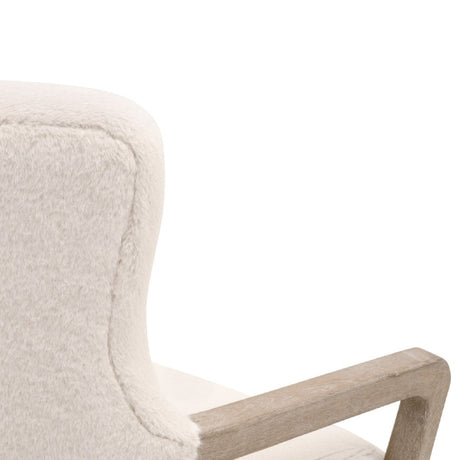 Modern European furniture - Cream Cushioned Lounge Chair - www.oroa.com
