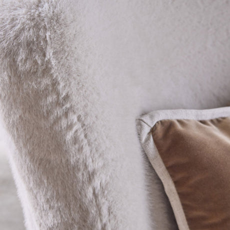Modern European furniture - Cream Cushioned Lounge Chair - www.oroa.com