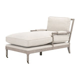 Gray Oak Chaise Lounge | Living Essentials Rouleau