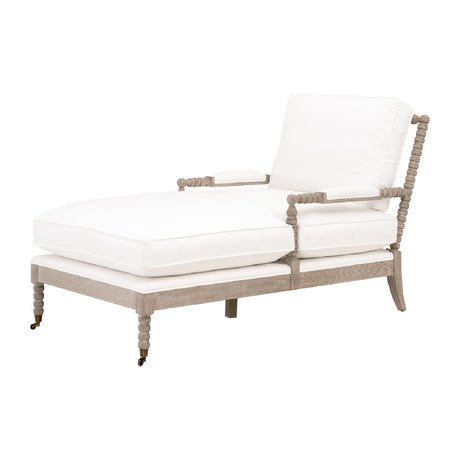 Gray Oak Chaise Lounge | Living Essentials Rouleau