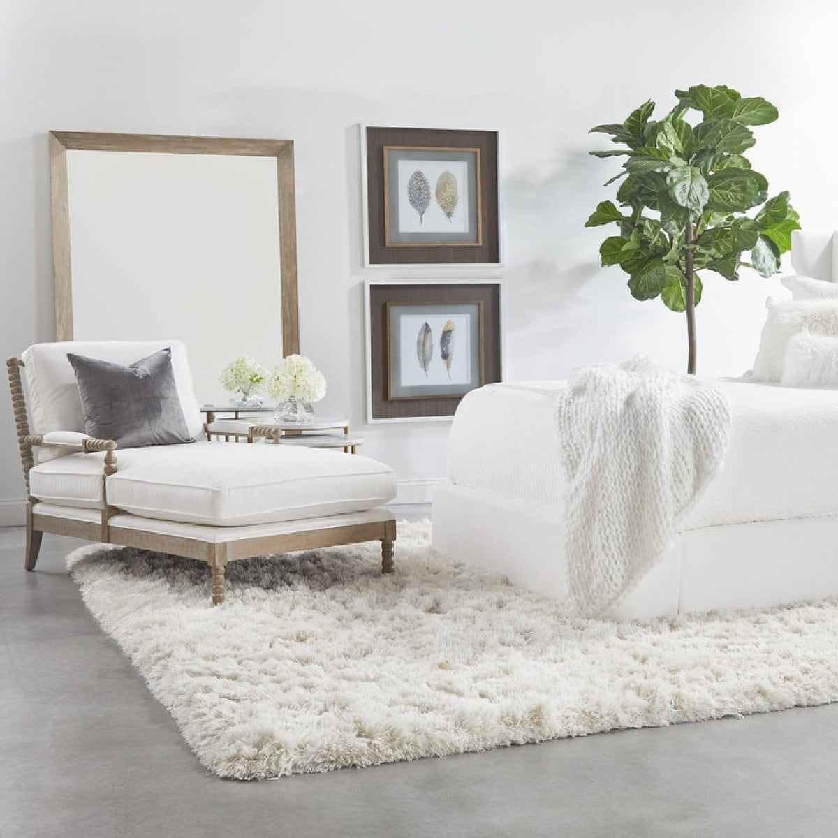 Gray Oak Chaise Lounge | Living Essentials Rouleau