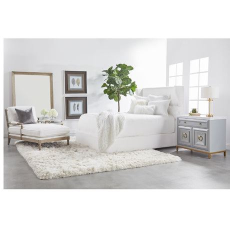 Gray Oak Chaise Lounge | Living Essentials Rouleau