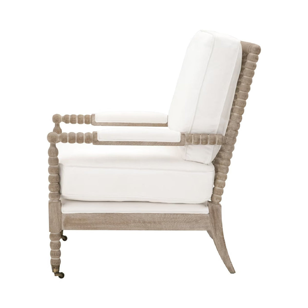 Modern European furniture - Cushioned Gray Oak Club Chair - www.oroa.com