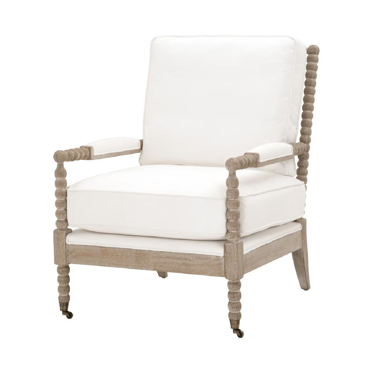 Modern European furniture - Cushioned Gray Oak Club Chair - www.oroa.com
