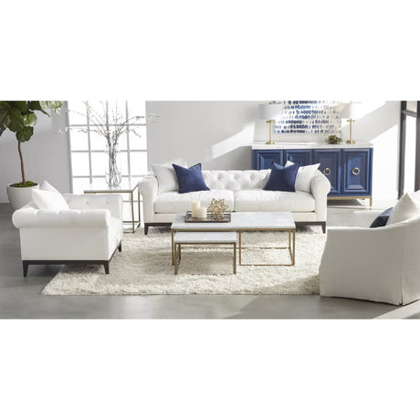 Skirted Swivel Club Chair | Living Essentials Faye
