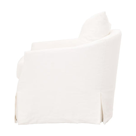 Skirted Swivel Club Chair | Living Essentials Faye