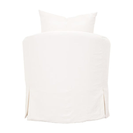 Skirted Swivel Club Chair | Living Essentials Faye