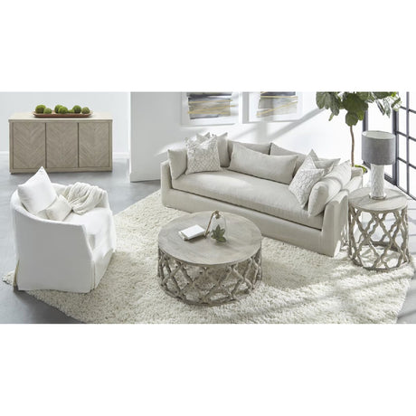 Skirted Swivel Club Chair | Living Essentials Faye