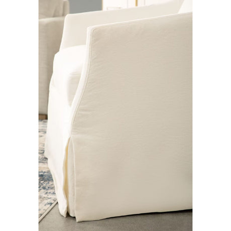Skirted Swivel Club Chair | Living Essentials Faye