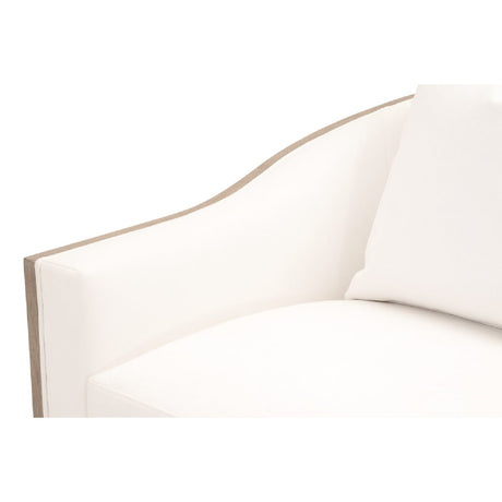Cushioned Oak Swivel Club Chair | Living Essentials Paxton