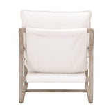Modern European furniture - White Boucle Cushioned Club Chair - www.oroa.com