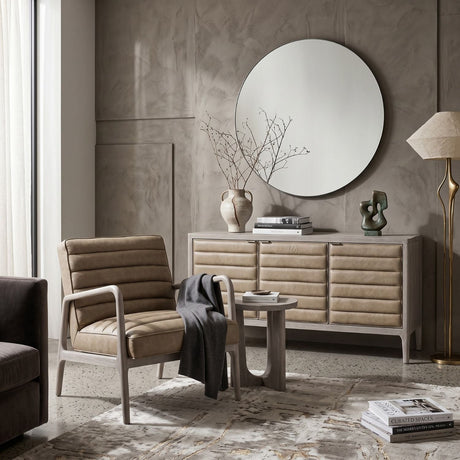Modern European furniture - Channeled Cushion Club Chair - www.oroa.com