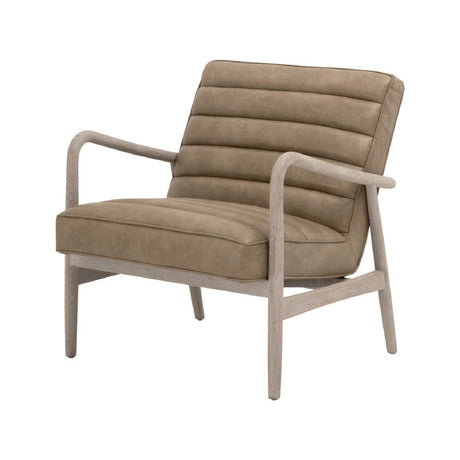 Modern European furniture - Channeled Cushion Club Chair - www.oroa.com