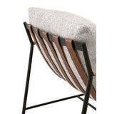 Modern European furniture - Brown Leather Strap Lounge Chair - www.oroa.com