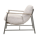 Modern European furniture - Brown Leather Strap Lounge Chair - www.oroa.com
