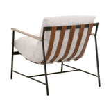 Modern European furniture - Brown Leather Strap Lounge Chair - www.oroa.com