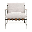 Modern European furniture - Brown Leather Strap Lounge Chair - www.oroa.com