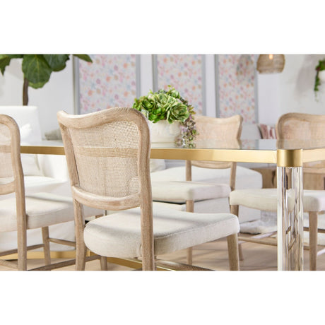 Cane-Back Dining Chair Set (2) | Living Essentials Cela