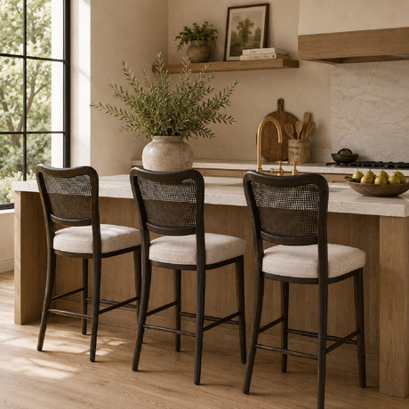 Cane-Back Counter Stool | Living Essentials Cela