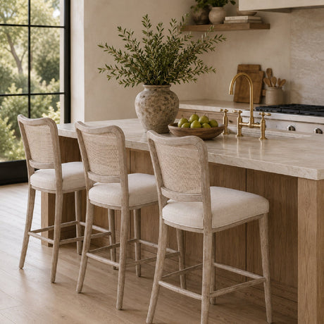 Cane-Back Counter Stool | Living Essentials Cela