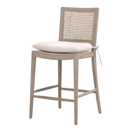 Modern European furniture - Oak Canework-Back Counter Stool - www.oroa.com
