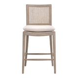 Modern European furniture - Oak Canework-Back Counter Stool - www.oroa.com