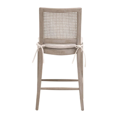 Modern European furniture - Oak Canework-Back Counter Stool - www.oroa.com