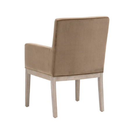 Modern European furniture - Brown Velvet Dining Armchair - www.oroa.com