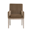 Modern European furniture - Brown Velvet Dining Armchair - www.oroa.com