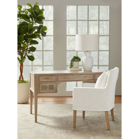 Modern European furniture - White Slipcover Dining Armchair - www.oroa.com