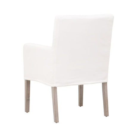 Modern European furniture - White Slipcover Dining Armchair - www.oroa.com