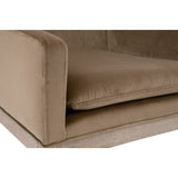 Modern European furniture - Brown Velvet Counter Stool - www.oroa.com