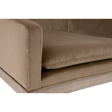 Modern European furniture - Brown Velvet Counter Stool - www.oroa.com