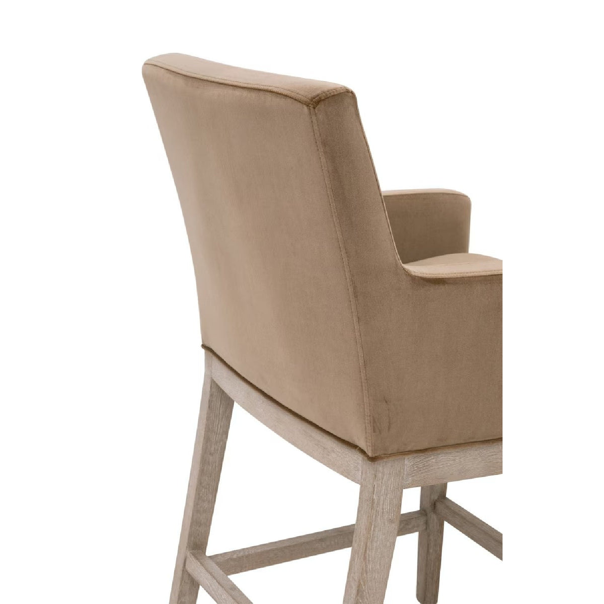 Modern European furniture - Brown Velvet Counter Stool - www.oroa.com