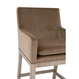 Modern European furniture - Brown Velvet Counter Stool - www.oroa.com