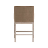 Modern European furniture - Brown Velvet Counter Stool - www.oroa.com
