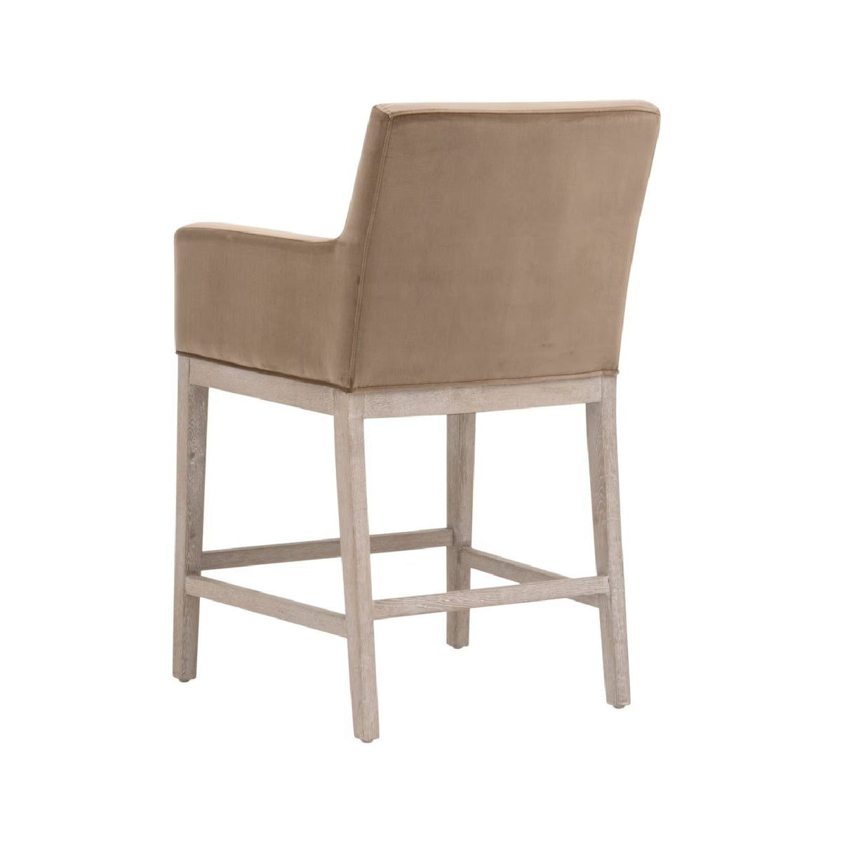 Modern European furniture - Brown Velvet Counter Stool - www.oroa.com