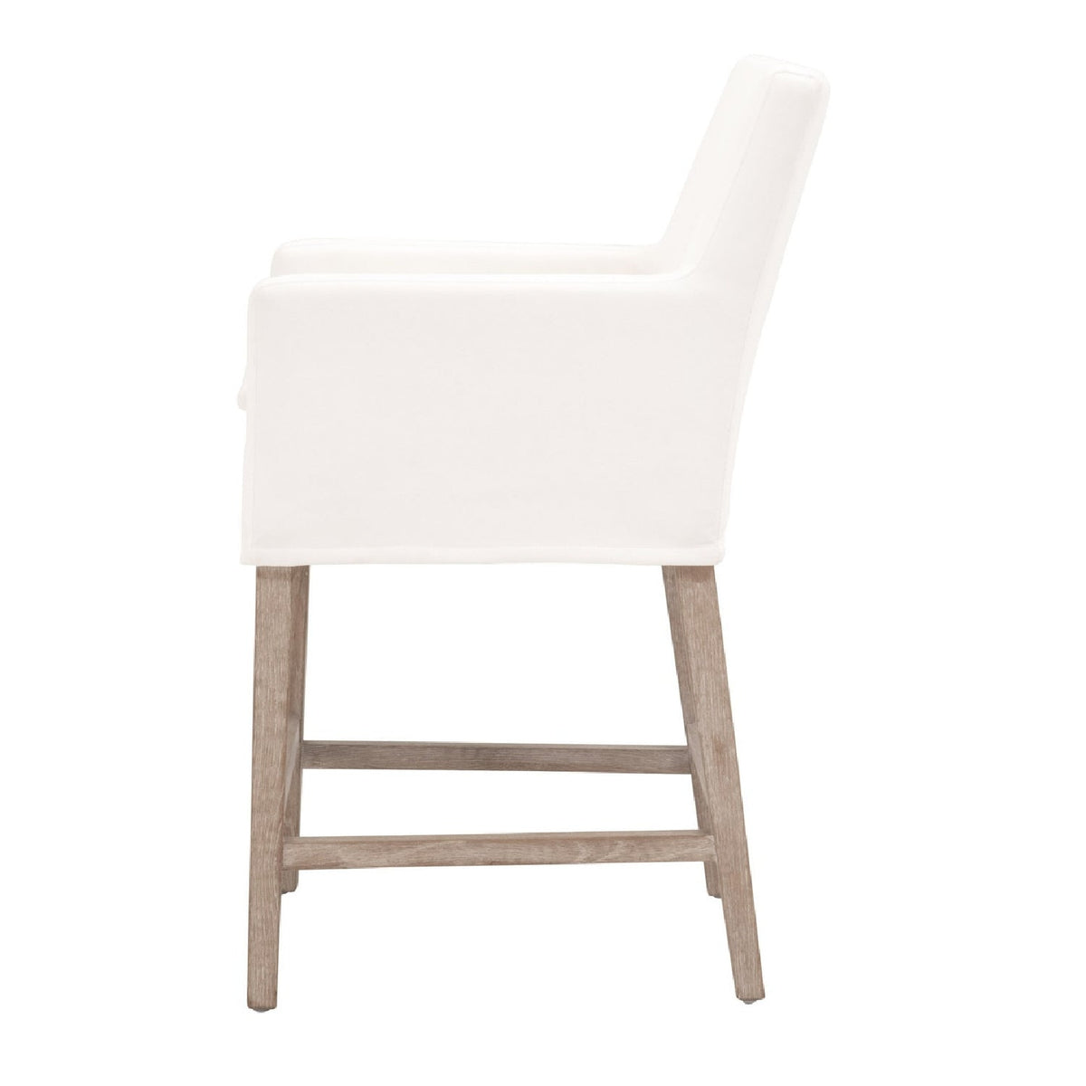 Modern European furniture - White Slipcover Counter Stool - www.oroa.com