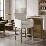 Modern European furniture - White Slipcover Counter Stool - www.oroa.com
