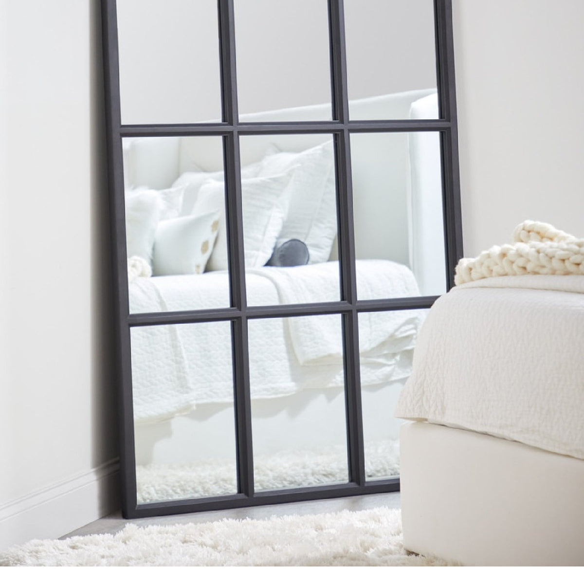 Modern European furniture - Black Oak Mirror - www.oroa.com