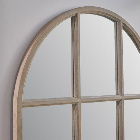 Modern European furniture - Gray Oak Arched Mirror - www.oroa.com
