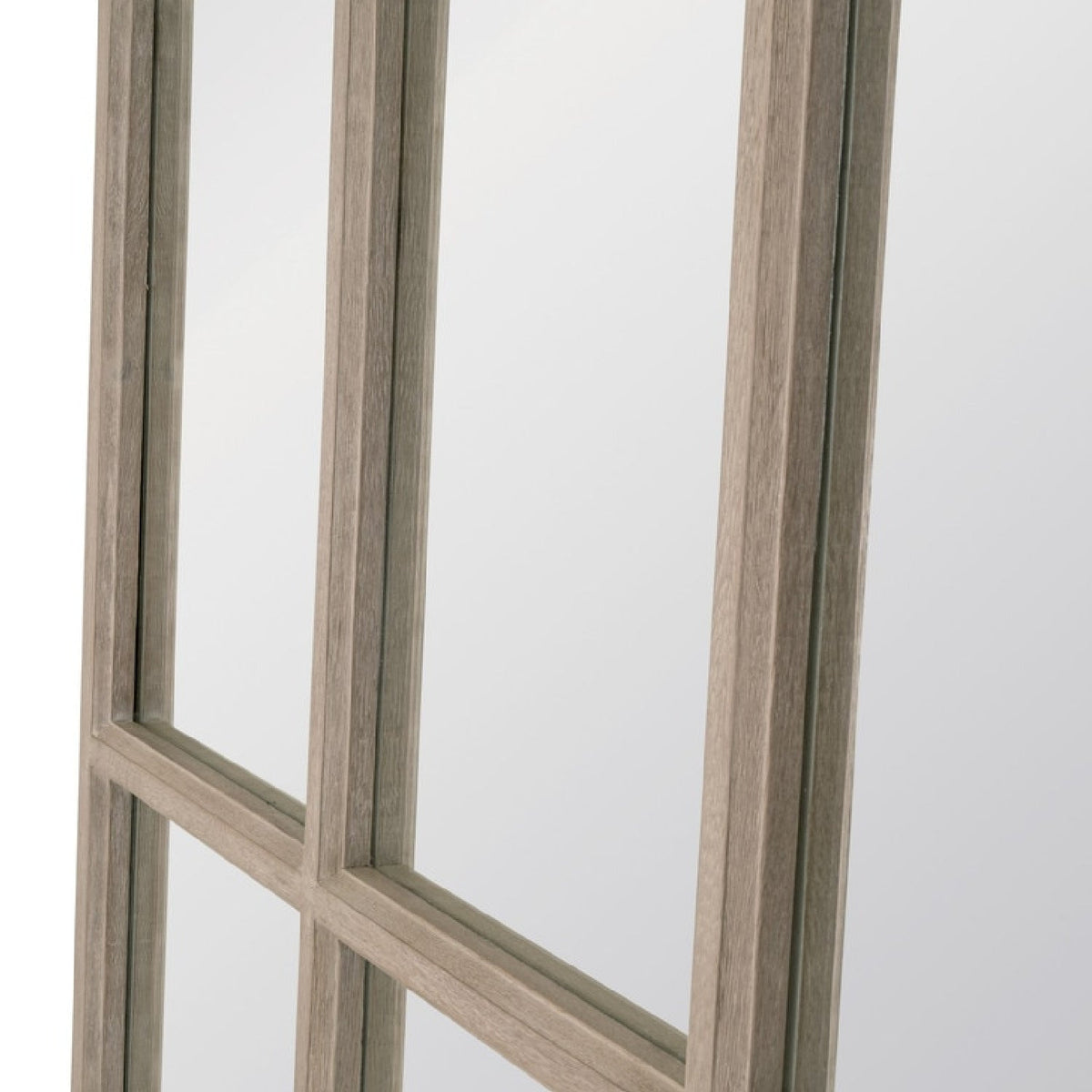 Modern European furniture - Gray Oak Arched Mirror - www.oroa.com