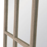 Modern European furniture - Gray Oak Arched Mirror - www.oroa.com