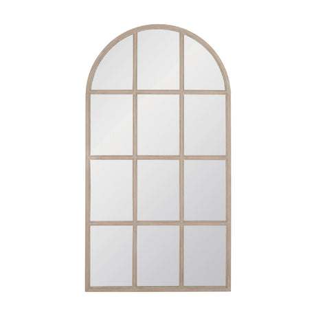 Modern European furniture - Gray Oak Arched Mirror - www.oroa.com