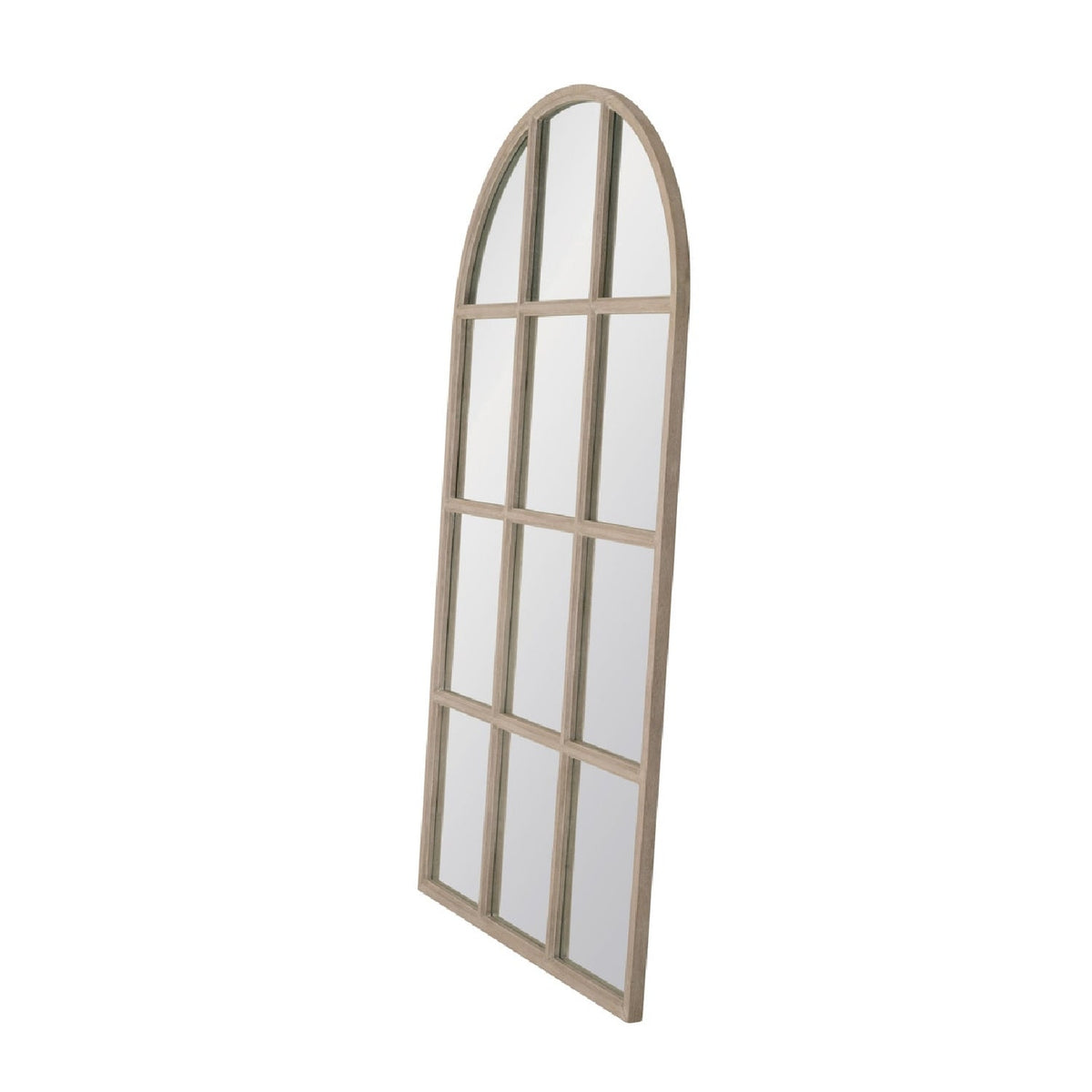 Modern European furniture - Gray Oak Arched Mirror - www.oroa.com